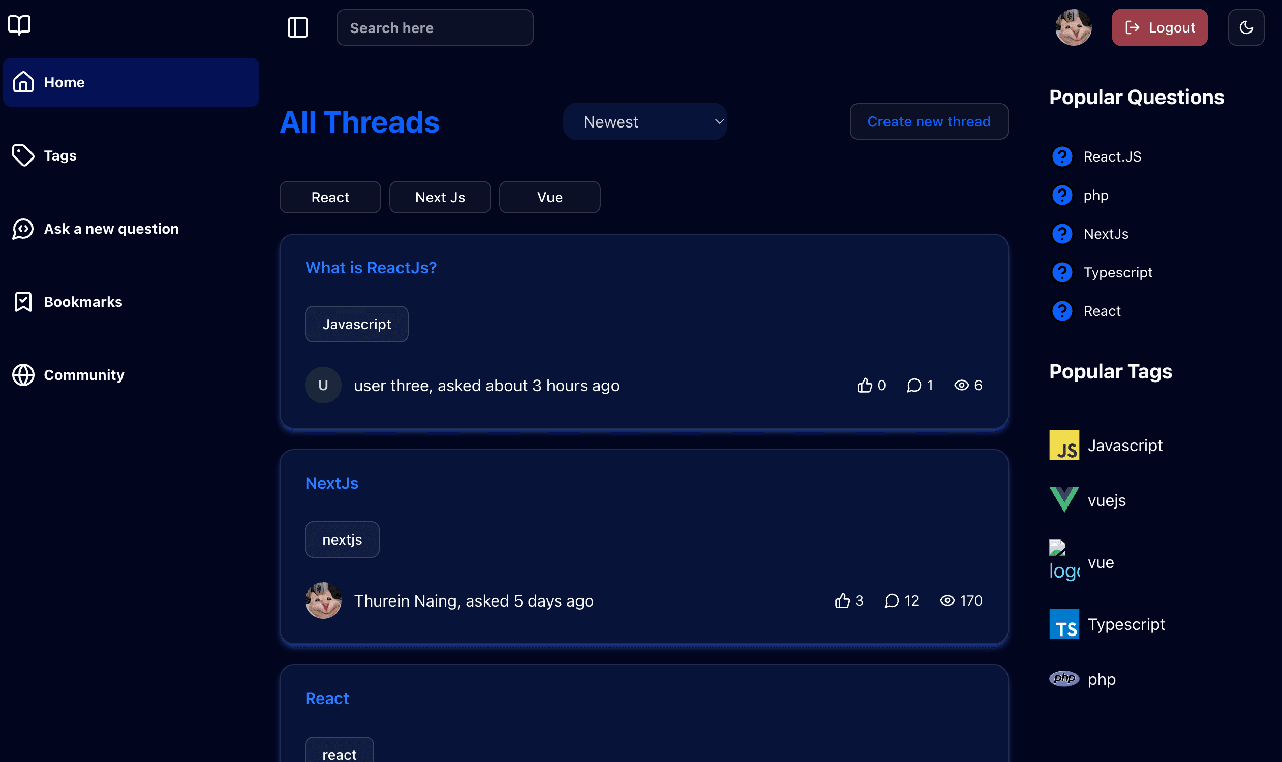 Modern DevOverflow Forum